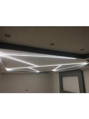 Samsung 12 Volt Siyah Alüminyum Kasalı Samsung LED Line 3000 Kelvin (Sarı Işık ) Fişe Tak Çalıştır Hazır Halde