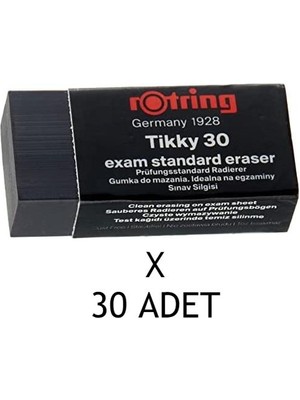 Rotring Tikky Sınav Silgi 30 Adet No:30 Toz Bırakmayan Özellikte İdeal Silgi