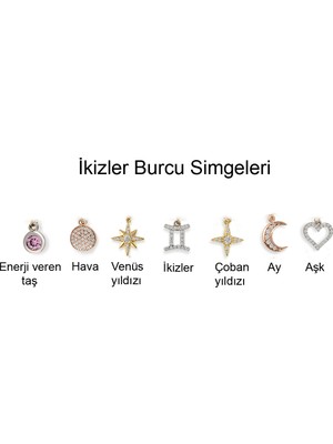 Hepimitu Ikizler Burcu Gümüş Bileklik BLTG.123