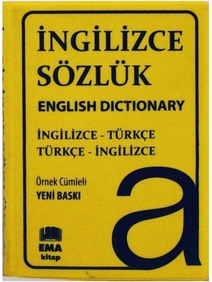 Kırtasiyeji Ingilizce Türkçe - Türkçe Ingilizce Sözlük Ema