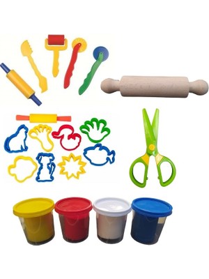 Valetto % 100 Doğal Oyun Hamuru 20 Parça Başlangıç Seti 4X170GR