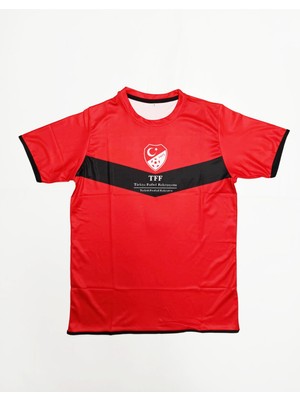 Sportech Kırmızı Hakem Antrenman Tişörtü, K0119