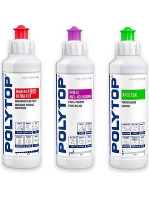 Polytop 3000 Kalın Pasta Reflex Hare ve Apex Boya Koruma Seti 250 ml
