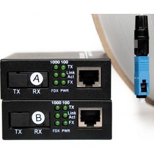 Media Converter 1çift Set (Gigabit)