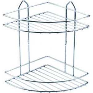 Iki Katlı Krom  Banyo Rafı Köşelik