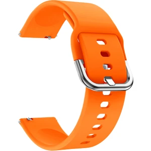 Xiaomi Watch S1 ve S1 Active Silikon Kordon 22 mm Uyumlu (Turuncu)