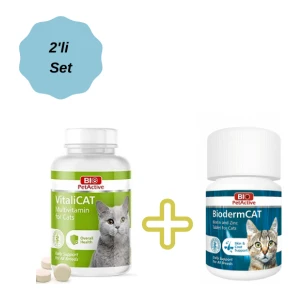 Bio Pet Active Iopetactive Set Bioderm Cat + Vitalicat Multivitamin