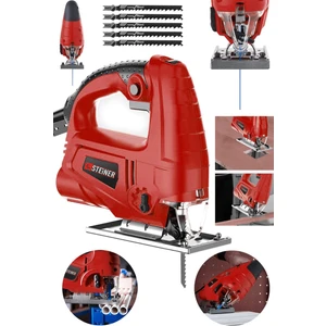 Alman 4000 W Sjs Metal Şanzuman 6 Kademe Devirli Bakır Sargılı Dekupaj Testere Makinesi