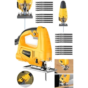 Alman 4000 W Sjs Metal Şanzıman 6 Kademe Devirli Bakır Sargılı Dekupaj Testere Makinesi + 20UÇ