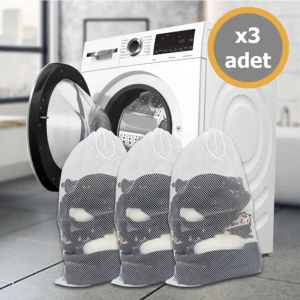 3 Adet Bebek Çamaşır Yıkama Torbası