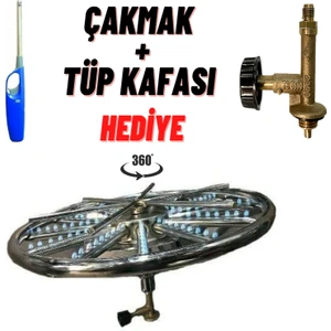 38 Cm Döner Başlıklı Portatif Künefe - Kadayıf - Balık - Börek Pişirme Ocağı