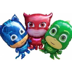 My Party Ready 
pijamaskeliler Folyo Karakter Balon 3 Lü Set + Şişirme Pipeti