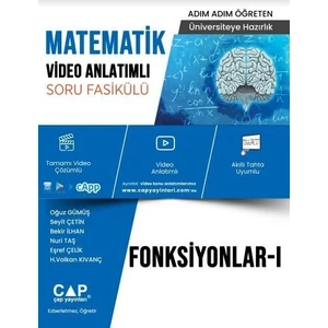 Çap Yayınları Üniversiteye Hazırlık Matematik Fonksiyonlar 1 Konu Anlatımlı Soru Bankası