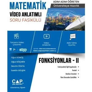 Çap Yayınları Matematik Fonksiyonlar 2 Video Anlatımlı Soru Fasikülü