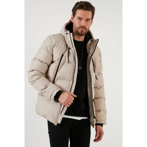 Kapüşonlu Suya ve Rüzgara Dayanıklı Soğuk Geçirmez Slim Fit Mont Erkek MONT 5717101