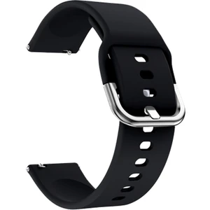 Xiaomi Watch S1 ve S1 Active Silikon Kordon 22 mm Uyumlu (Siyah)