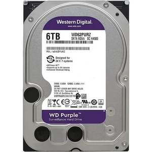 Wd 3.5 Purple 6tb Intellıpower 64MB Sata3 Güvenlik HDD 62PURZ (7/24)