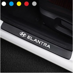 Hyundai  Elantra Için Bagaj ve Kapı Eşiği Karbon Oto Sticker