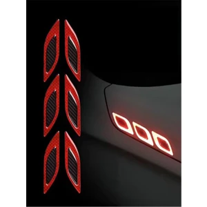 Araç Kaput Sticker Oto Reflektör Yapıştırıcı Oto Aksesuar
