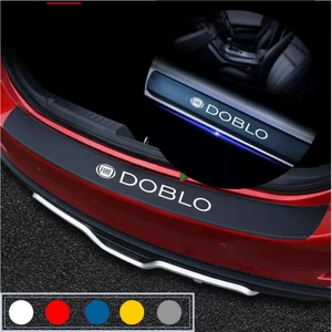 Fiat  Doblo Için Bagaj ve Kapı Eşiği Karbon Oto Sticker