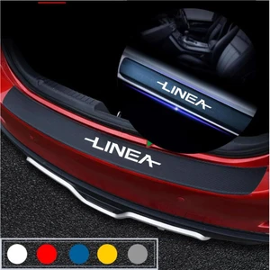 Fiat  Linea Için Bagaj ve Kapı Eşiği Karbon Oto Sticker