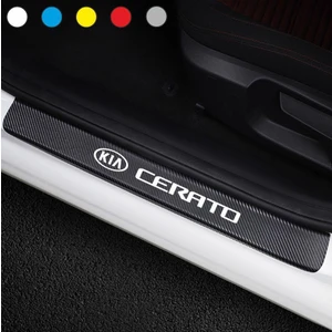 Kia Cerato  Için Bagaj ve Kapı Eşiği Karbon Oto Sticker