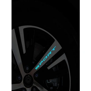 7 Adet Sport Reflektörlü Yazı Oto Sticker Yapıştırma Oto Aksesuar