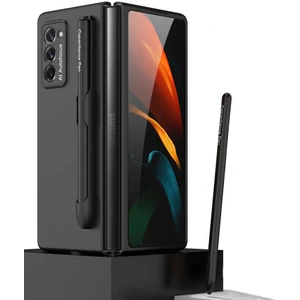 Galaxy Z Fold 2 Uyumlu Kalem Yuvalı Kılıf + Kapasitif Dokunmatik Kalem