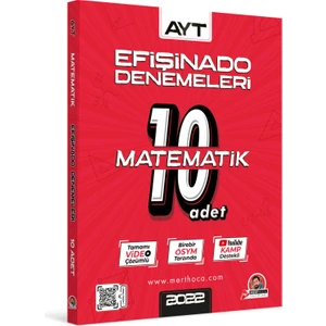 Mert Hoca Yayınları 2023 AYT Efişinado Matematik Denemeleri – 10’lu Deneme
