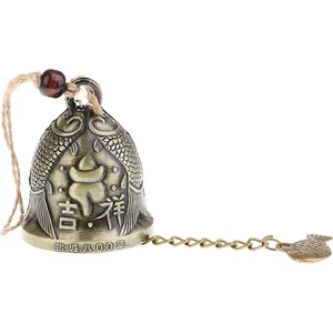 Ienin İşlemeli Dekoratif Bahçe Zili - Altın (Yurt Dışından)