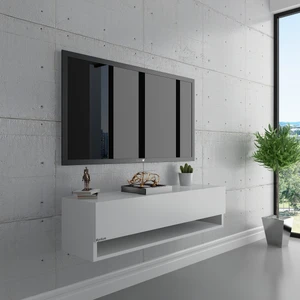 Duvara Monte Tv Sehpası Beyaz S6101-1