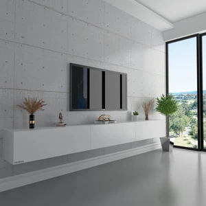 Duvara Monte Tv Sehpası Beyaz S6108-1