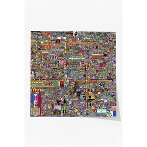 Fakülte Kitabevi Reddit R Place 2022 30X30 Çerçevesiz Poster