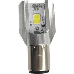 BA20D Dc 12-60 V 12 W 6500K Cob LED Motosiklet Merhaba / Lo Işın Far Ampul Beyaz (Yurt Dışından)
