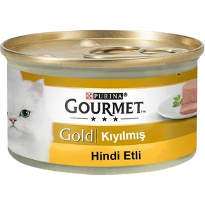 Gourmet Gold Kıyılmış Hindili Kedi Konservesi 85G (6 Al 5 Öde)