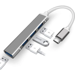 Macbook Uyumlu Type-C To 4x USB 3.0 Splitter 5 GBps Çevirici Hub Adaptör