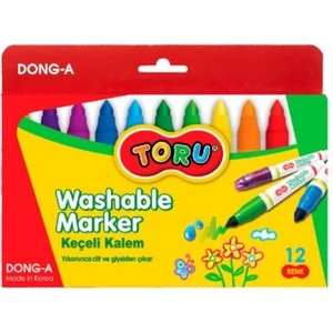 Jumbo Yıkanabilir Keçeli Boya Kalemi Konik Uç 12'li Set