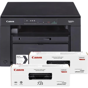 MF3010 Siyah Beyaz Lazer Yazıcı/Fotokopi+Tarama + 2x CRG 725 (Canon Eurasia Garantili)