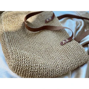 Handmade By Ozens Hasır Kadın Kol Çantası Hasır Omuz Çantası