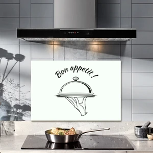 Cam Ocak Arkası Koruyucu | Bon Appetit - Servis | 40cm X 60cm