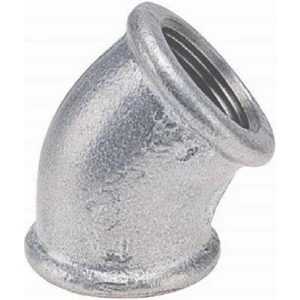 Trakya Döküm Galvaniz Açık Dirsek 45° ½"