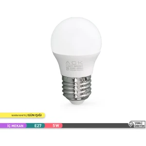 LED Top Ampul 3000K Gün Işığı 220V 5W E27