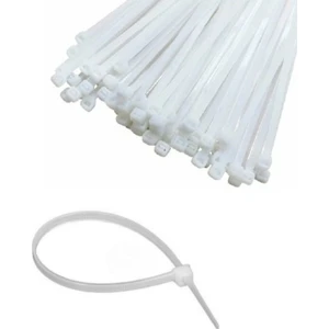 Kablo Cırt Kelepçe Beyaz 4.8X400 mm 100'LÜ Paket