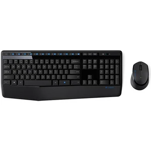 MK345 Q Kablosuz USB Siyah Multimedya Klavye mouse Set 920-006514