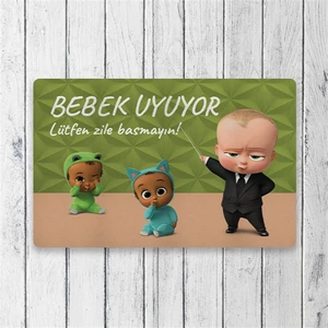 Bebek Uyuyor Patron Bebek Dijital Baskılı 50X70CM Dekoratif Çok Amaçlı Iç ve Dış Kapı Paspası
