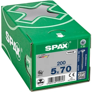 Sunta Vidası 5 x 70 Mm 200 Adet Yarım Dişli Havşa Başlı Wırox Kaplama