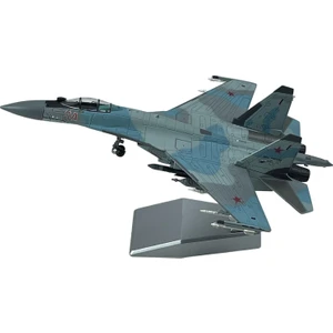 Diecast 1/100 Sukhoı Su-35 Dekorasyon Süsler İçin Savaş Uçak Modeli (Yurt Dışından)