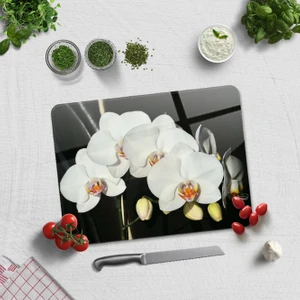 Cam Kesme Tahtası - Cam Kesme Tablası | Orkideli Mutfak | 30cm x 40cm