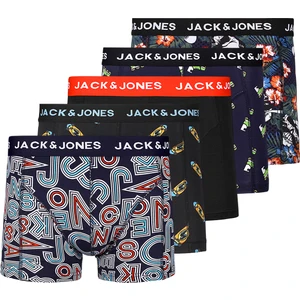 Jack & Jones Desenli 5'li Boxer Paketi