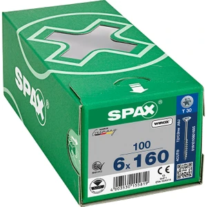 Sunta Vidası 6 x 160 Mm 100 Adet Yarım Dişli Havşa Başlı Wırox Kaplama